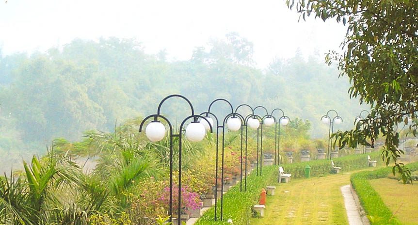 Thi công hệ thống điện chiếu sáng khu biệt thự nhà vườn Quang Minh – Vĩnh Phúc