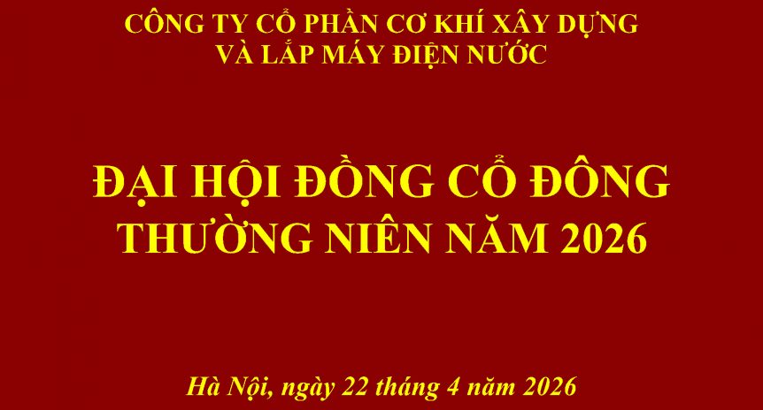 Thông báo mời họp ĐHĐCĐ thường niên năm 2026